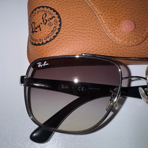 Ray-Ban Black and Silver Gradient Sunglasses - Picture 2 of 3